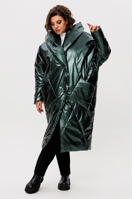 Пальто 2235 зеленый Rumoda