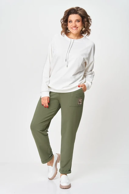 Брюки 2260 зеленый Rumoda