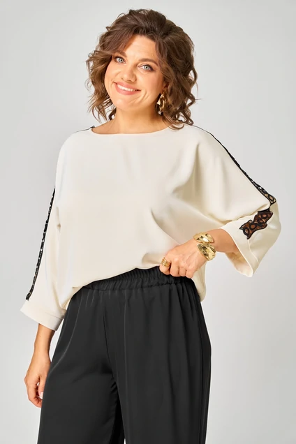 Блузка 2274 молочный дл. р. Rumoda