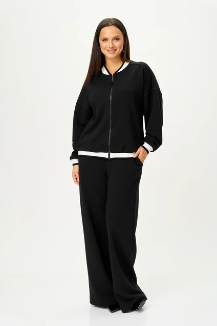 Костюм брючный 2014 черный STEFANY