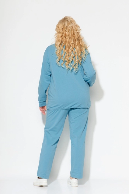 Костюм брючный 2060 голубой STEFANY