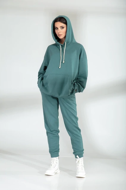 Спортивный костюм 13927 серо-бирюзовый SandyNA 