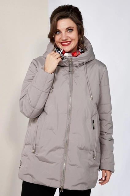 Куртка 2140 бежево-серый Shetti