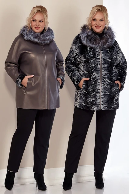Куртка 2158 баклажан Shetti