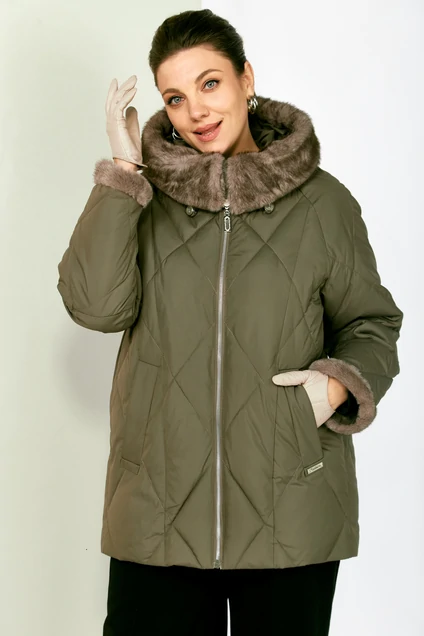 Куртка 2202 олива Shetti фото 3