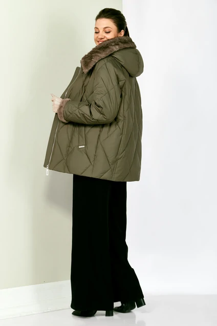 Куртка 2202 олива Shetti фото 2