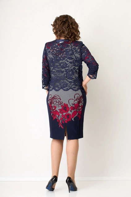 Костюм с платьем 339А-324С SolomeyaLux