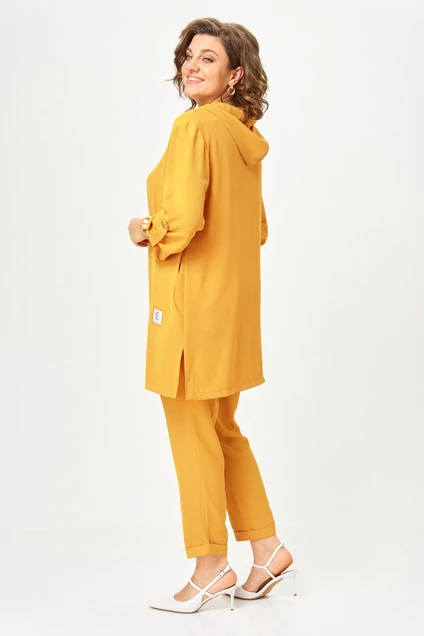 Костюм брючный 1527 горчица Svetlana Style