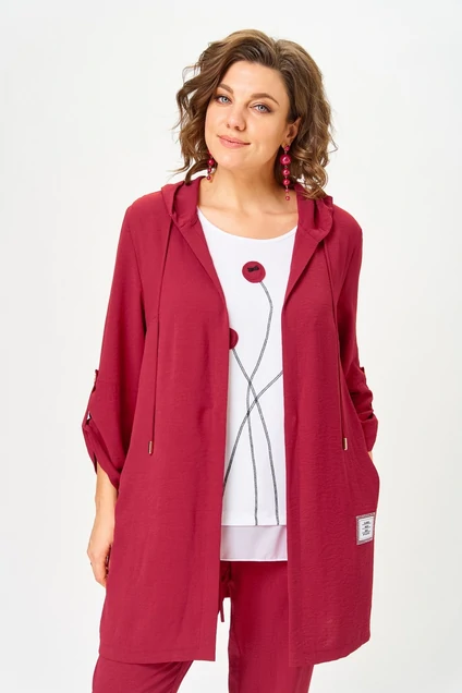 Костюм брючный 1527 марсала Svetlana Style