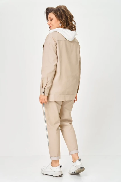 Костюм брючный 1569 бежевый Svetlana Style