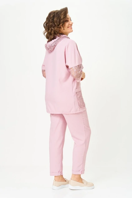 Костюм брючный 1577 розовый Svetlana Style