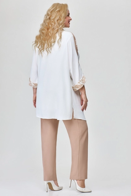 Костюм брючный 1629 бежевый Svetlana Style