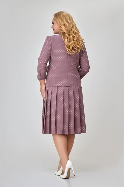 Костюм с юбкой 1636 какао Svetlana Style
