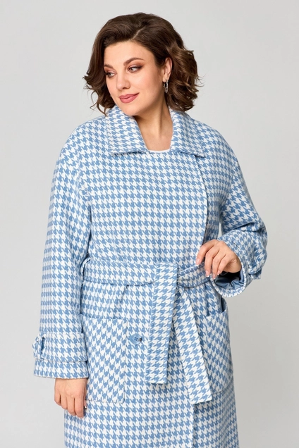 Пальто 1687 голубой Svetlana Style