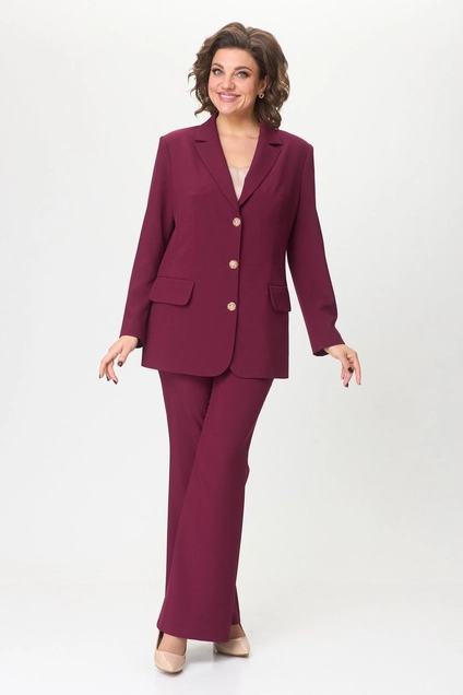 Костюм брючный 2050 бордовый Svetlana Style