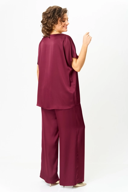 Костюм брючный 2118 бордовый Svetlana Style