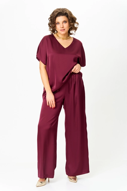 Костюм брючный 2118 бордовый Svetlana Style