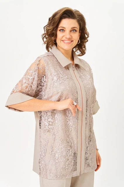 Костюм брючный 2119 бежевый Svetlana Style