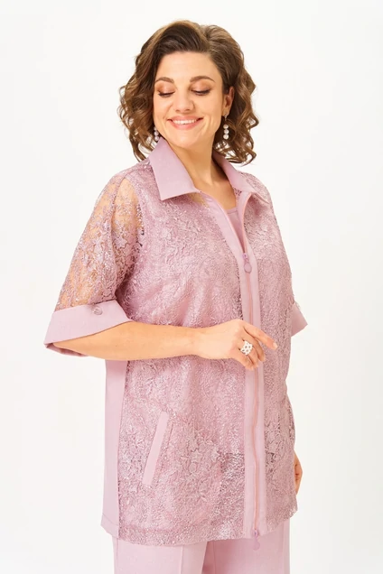 Костюм брючный 2119 розовый Svetlana Style