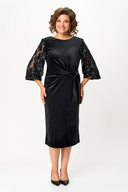Платье 2142 черный бархат Svetlana Style фото 4