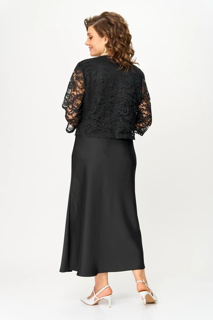 *Костюм с платьем 2144 черный Svetlana Style