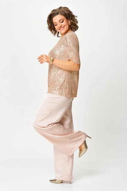 Костюм брючный 2162 золото Svetlana Style