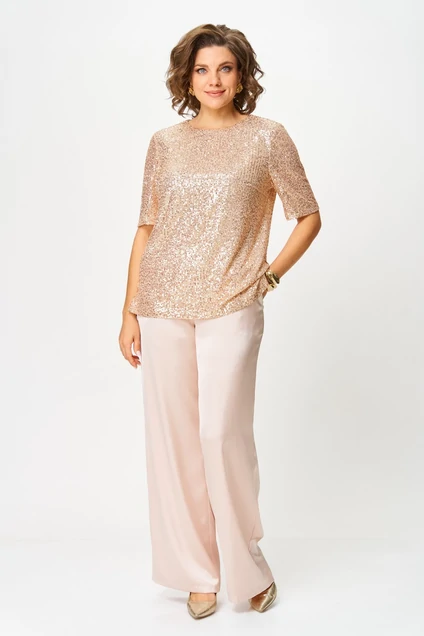 Костюм брючный 2162 золото Svetlana Style