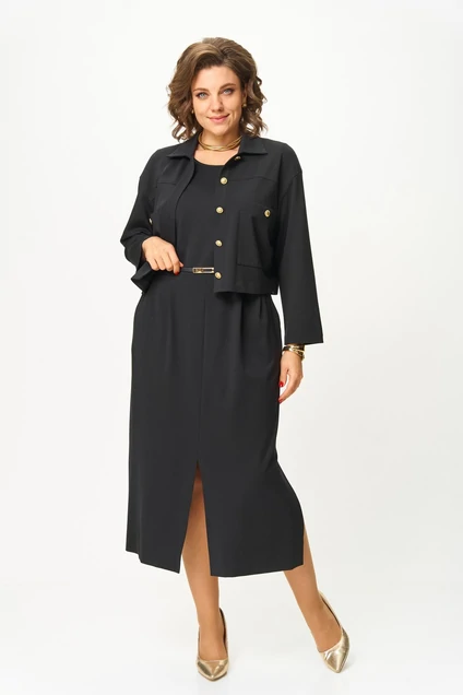 Костюм с платьем 2165 черный Svetlana Style фото 3