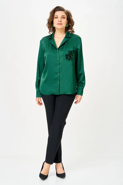 Блузка 2168 изумруд Svetlana Style