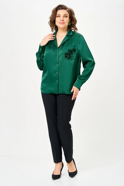 Блузка 2168 изумруд Svetlana Style