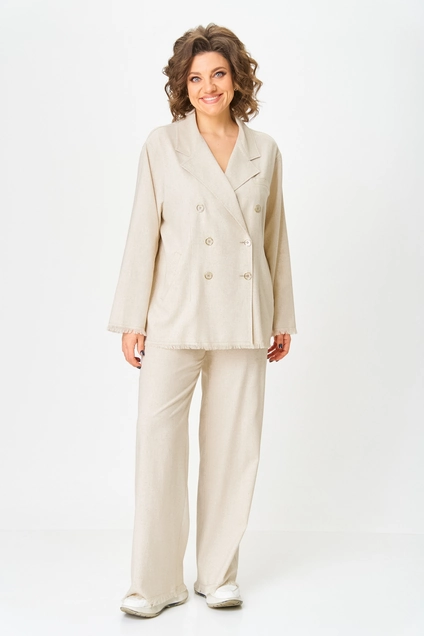 Костюм брючный 2216 бежевый Svetlana Style