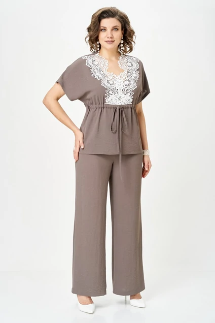 Костюм брючный 2329 мокко Svetlana Style