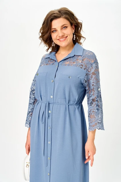 Платье 2338 индиго Svetlana Style