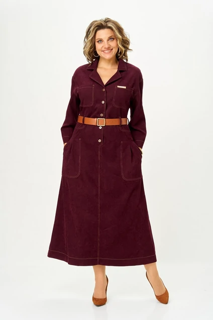 Платье 2355 бордовый Svetlana Style