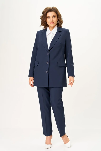 Костюм брючный 2361 синий Svetlana Style