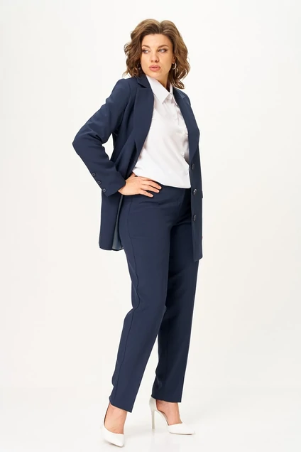 Костюм брючный 2361 синий Svetlana Style