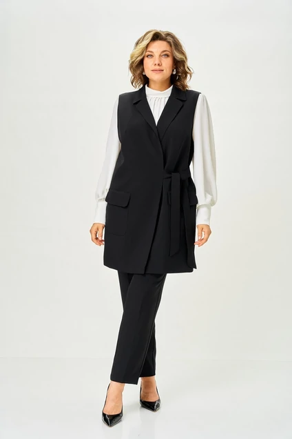 *Костюм брючный 2375 черный Svetlana Style