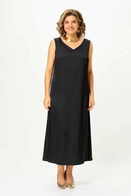 Костюм с платьем 2393 черный Svetlana Style