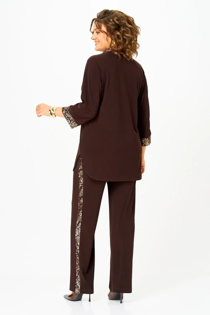 Костюм брючный 3017 шоколад Svetlana Style