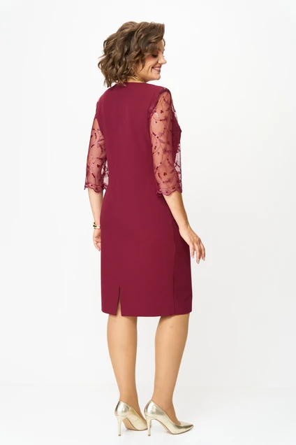 Платье 3022 бордовый Svetlana Style фото 4
