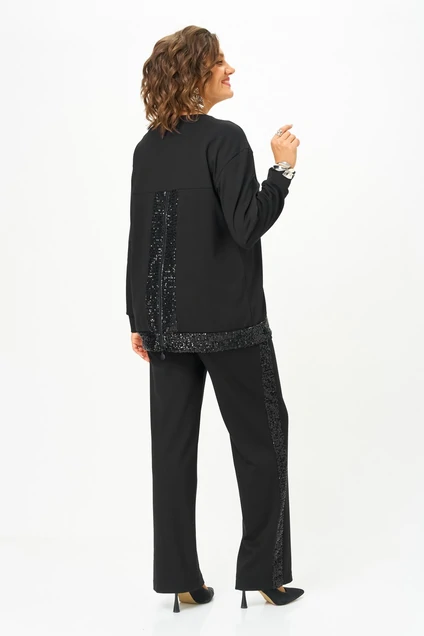 Костюм брючный 5029 черный Svetlana Style