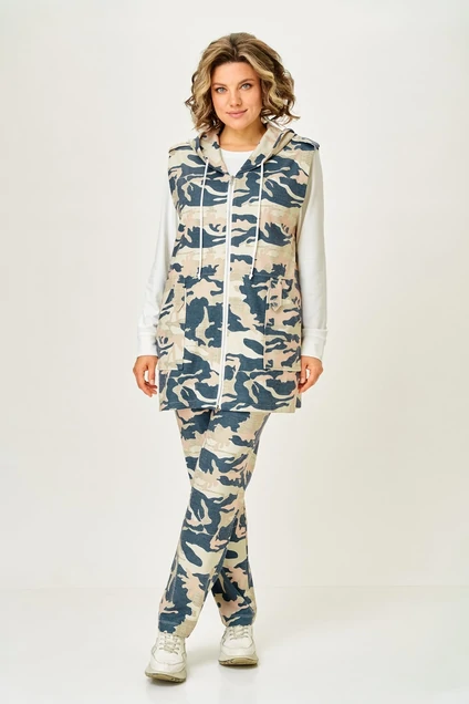 Костюм брючный 5041 камуфляж Svetlana Style
