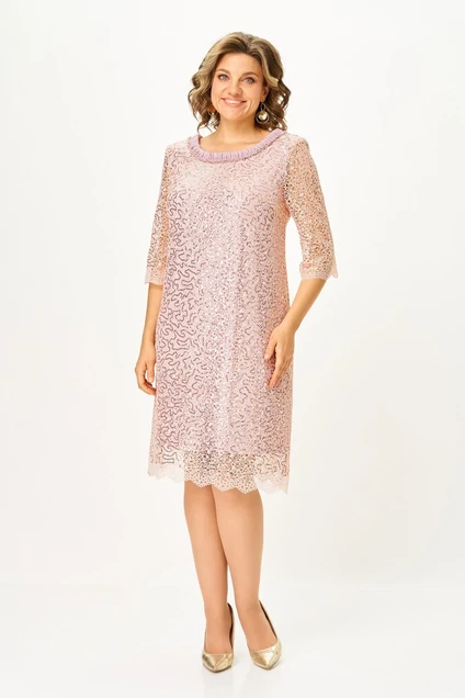 Платье 5042 розовый Svetlana Style