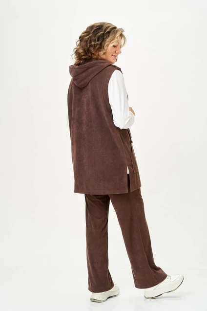 Костюм брючный 5044 коричневый Svetlana Style