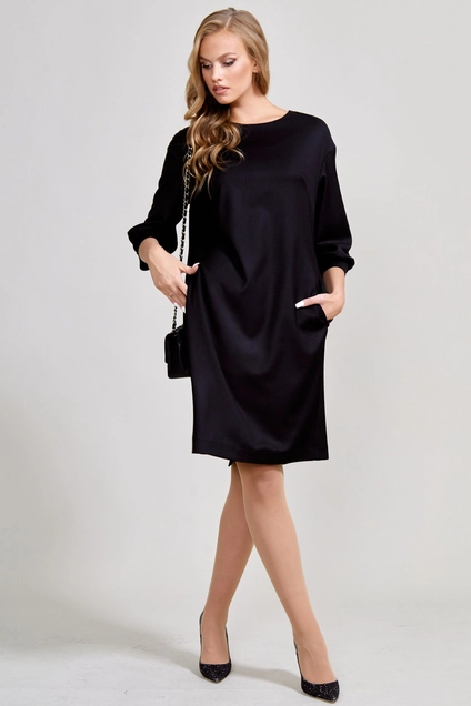 Платье 1578 черный TEFFI Style