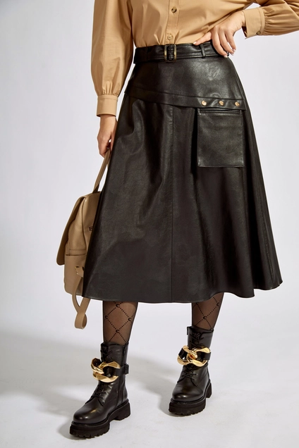 Юбка 1609 черный TEFFI Style