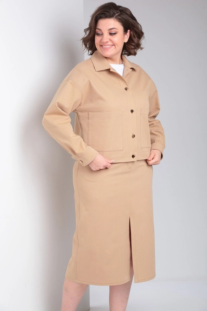 Костюм с юбкой 24-218 ТАККА Плюс