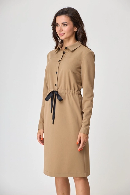 Платье 338 бежевый Talia Fashion