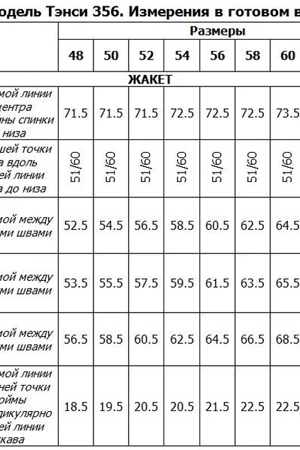 Жакет 356 Tensi