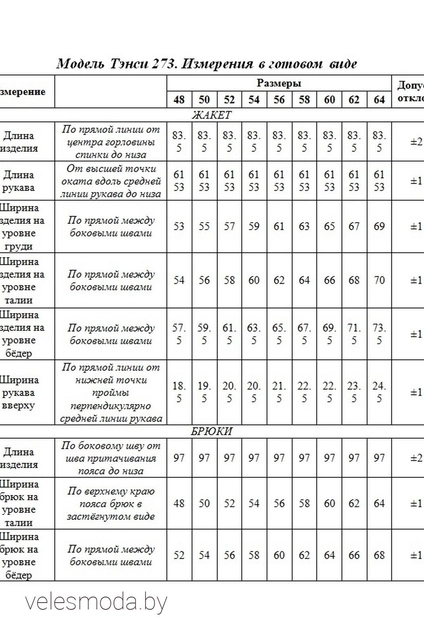 Костюм брючный 273 зелень Tensi